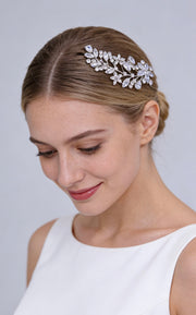 Aurora Luminous Blossom Bridal Hair Comb - MOGHANT