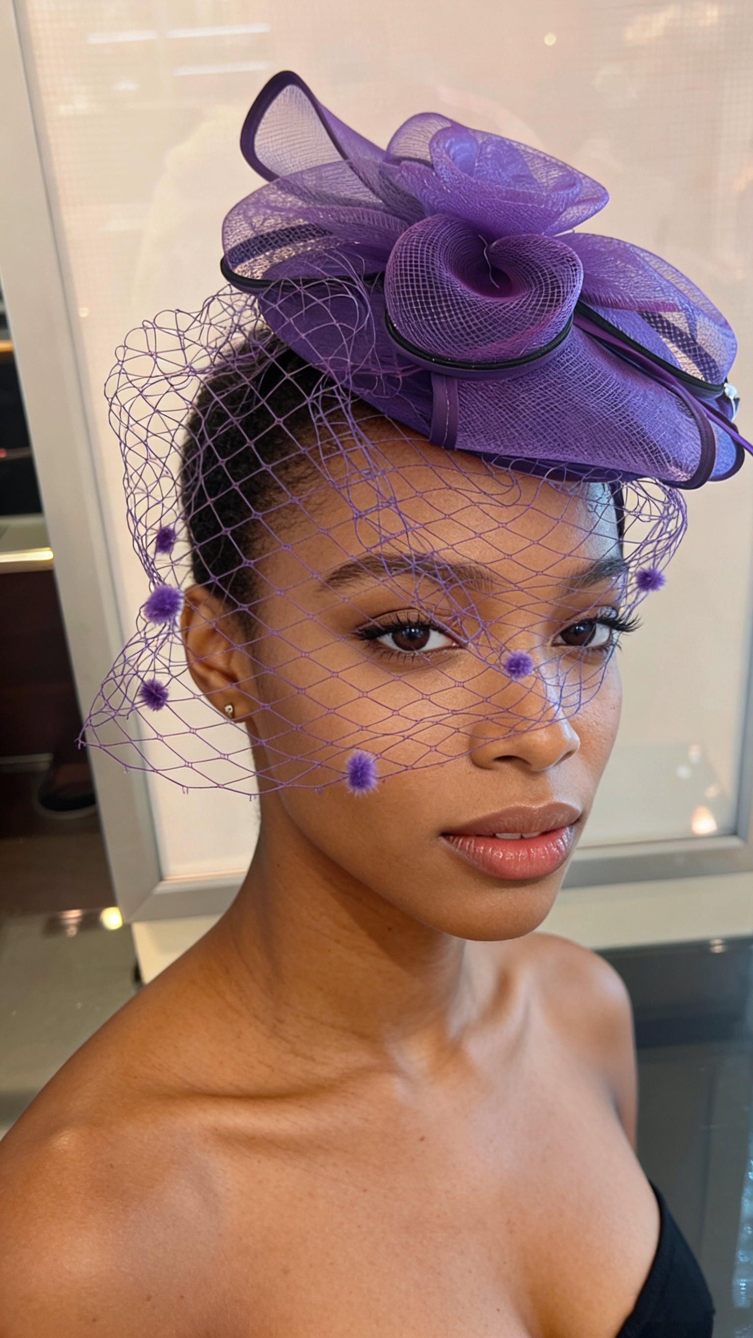 ✅Voile Élégance Floral Fascinator F3028 - MOGHANT