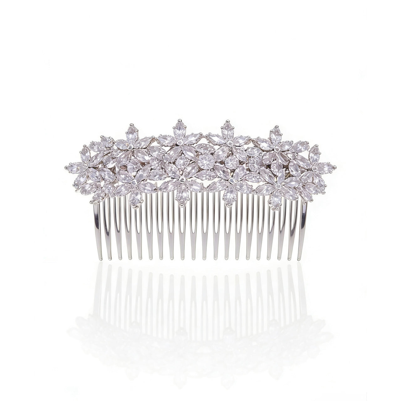 Lumina Celestial Floral Whisper Bridal Hair Comb