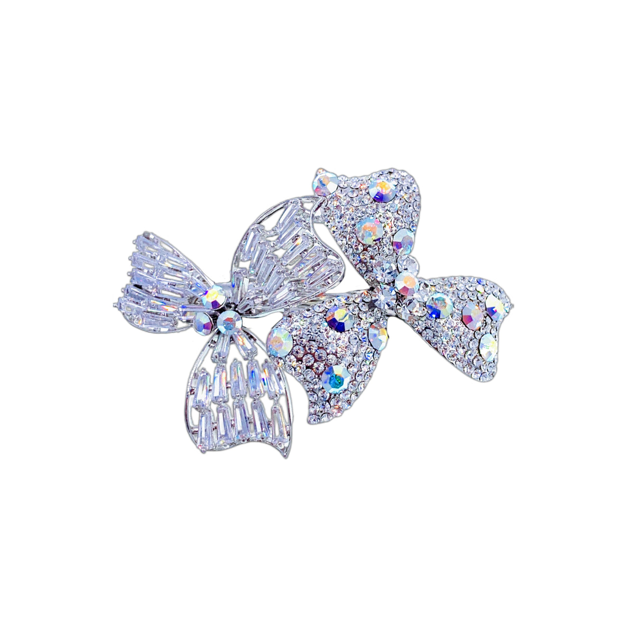 Crystal Bloom Duo · Flower Barrette