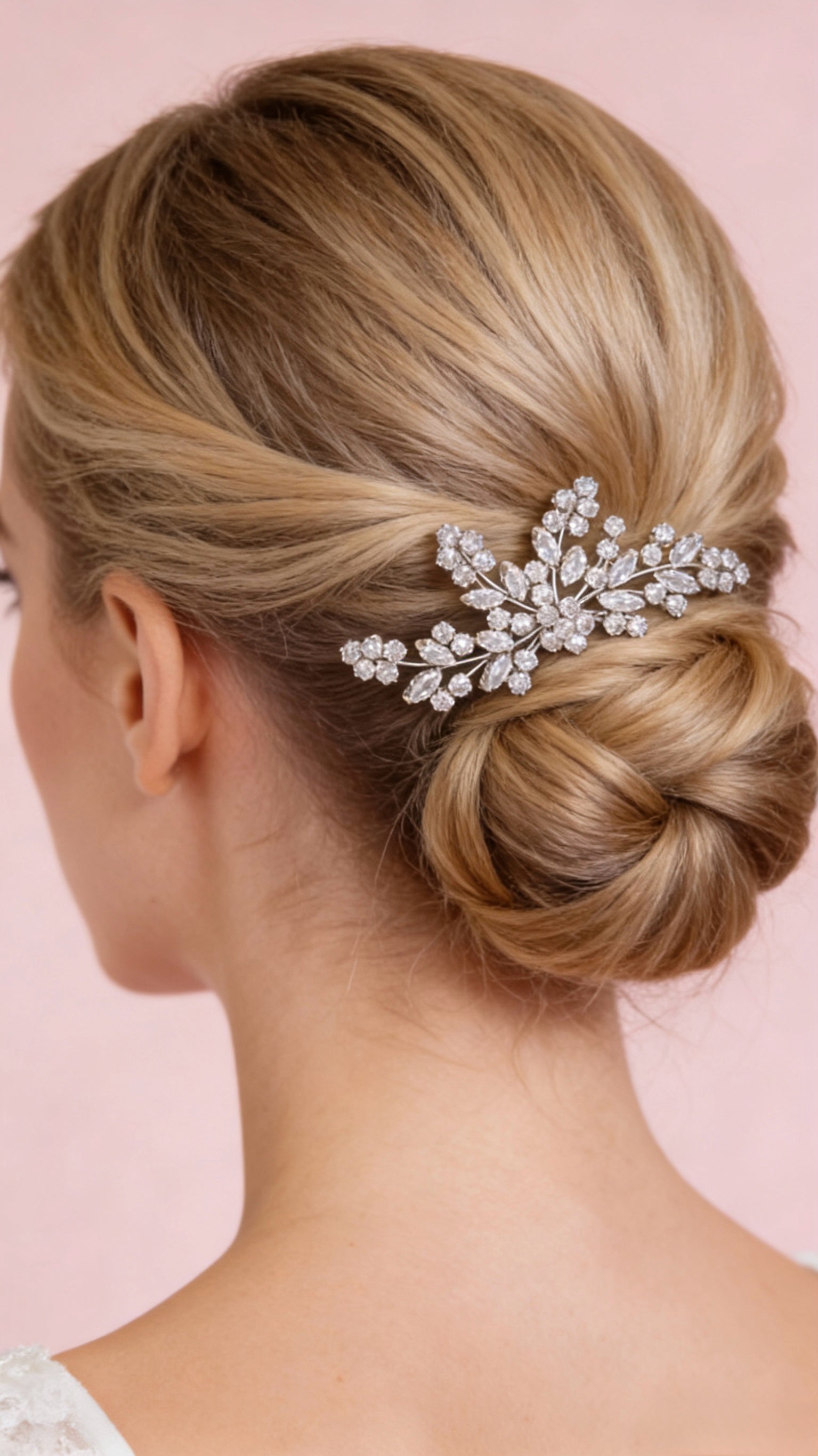 Aurora Twin Blossom Bridal Hair Comb - MOGHANT