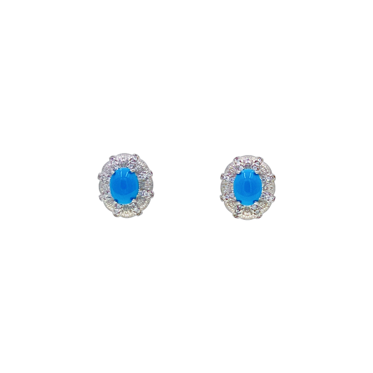 Éclats d’Azur · Larme Douce · Turquoise Stud Earrings