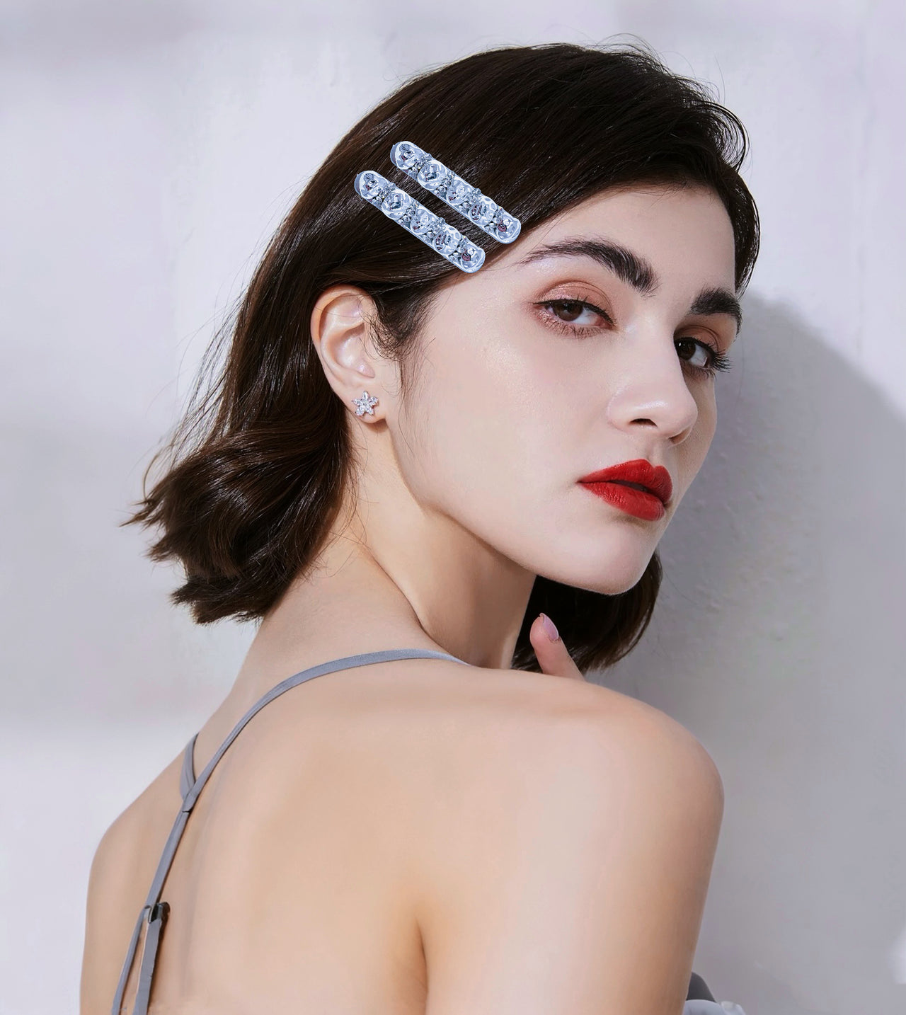 Metallic Baroque Pearl · Alligator Clip