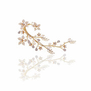 Elysian Handwoven Blooming Branch Bridal Hair Clip - MOGHANT