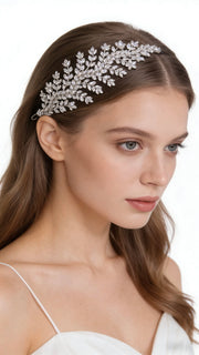 Lumina Opulent Leaf Symphony Bridal Hair Comb - MOGHANT