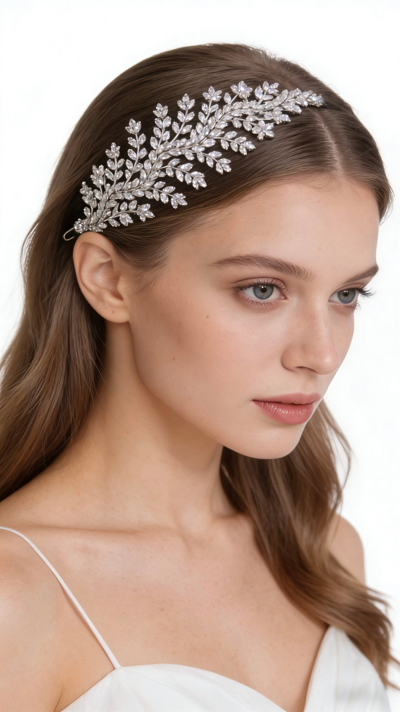 Lumina Opulent Leaf Symphony Bridal Hair Comb - MOGHANT