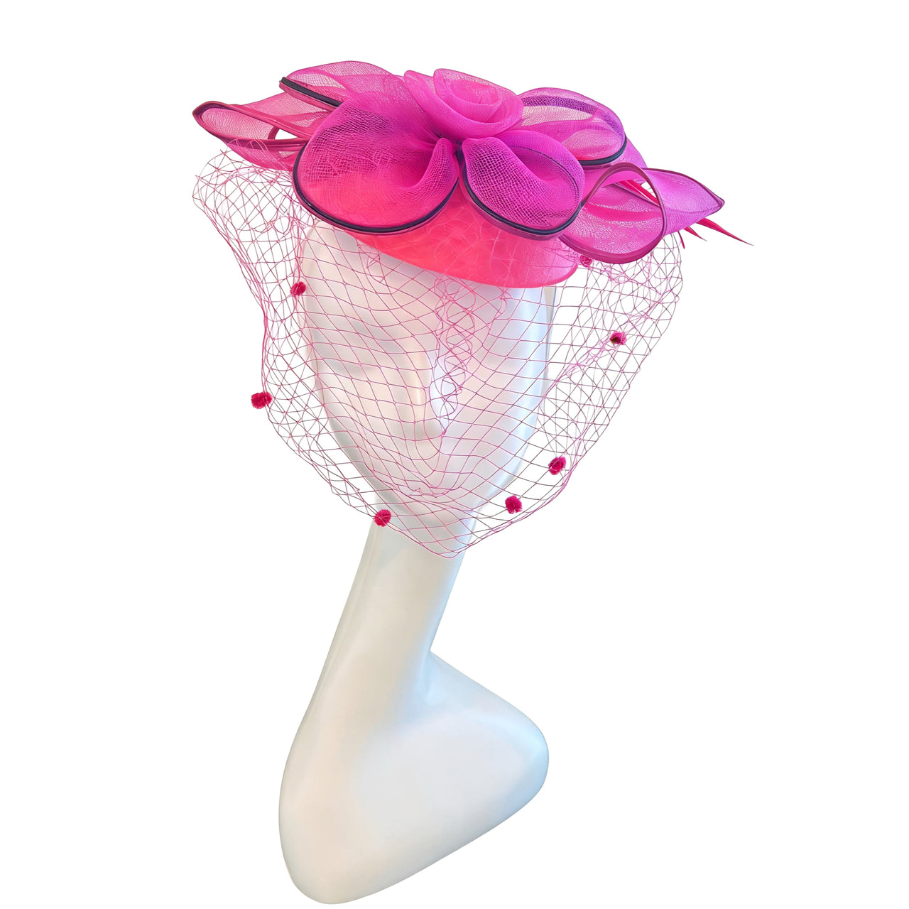 ✅Voile Élégance Floral Fascinator F3028 - MOGHANT