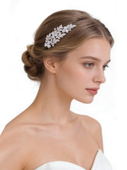 Lumina Enchanted Bloom Cluster Bridal Hair Comb - MOGHANT