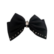 Lumière Cristal Satin Minimal Bow Barrette - MOGHANT
