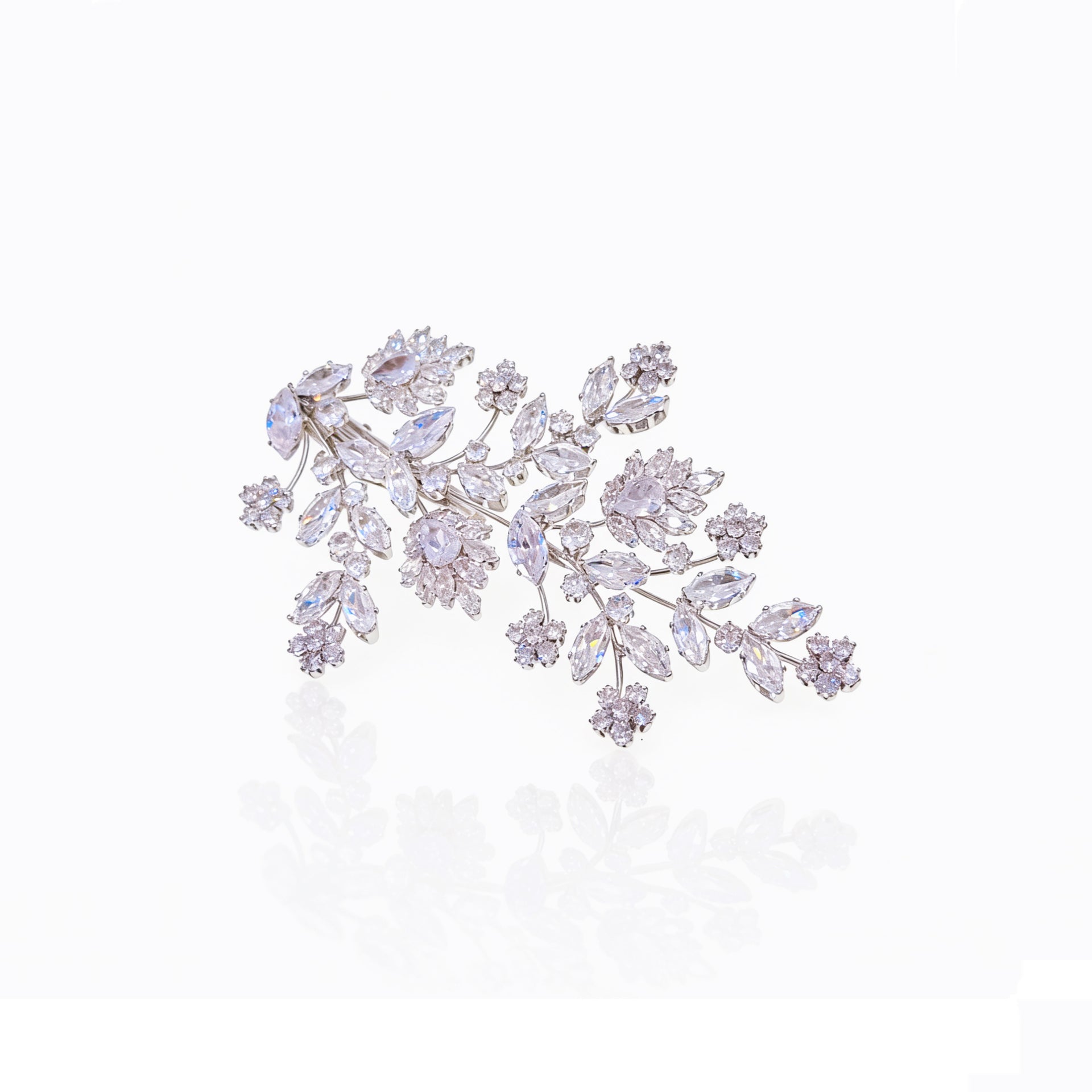 Aurora Laurel Leaf Bridal Hair Clip - MOGHANT