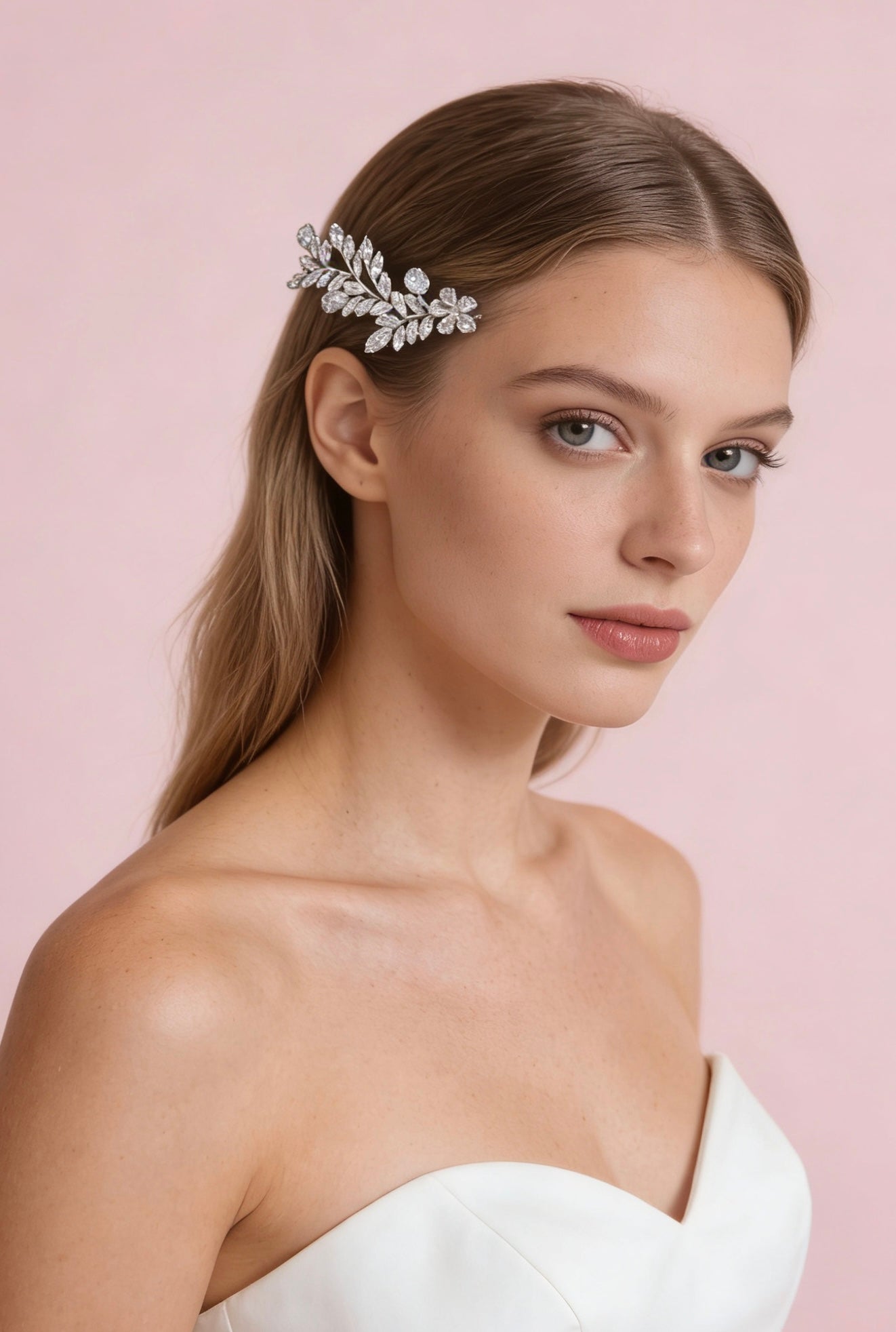 Aurora Willow Leaf Bridal Hair Comb - MOGHANT