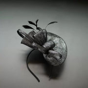 Abacá Bow & Plume Fascinator F3008 - MOGHANT