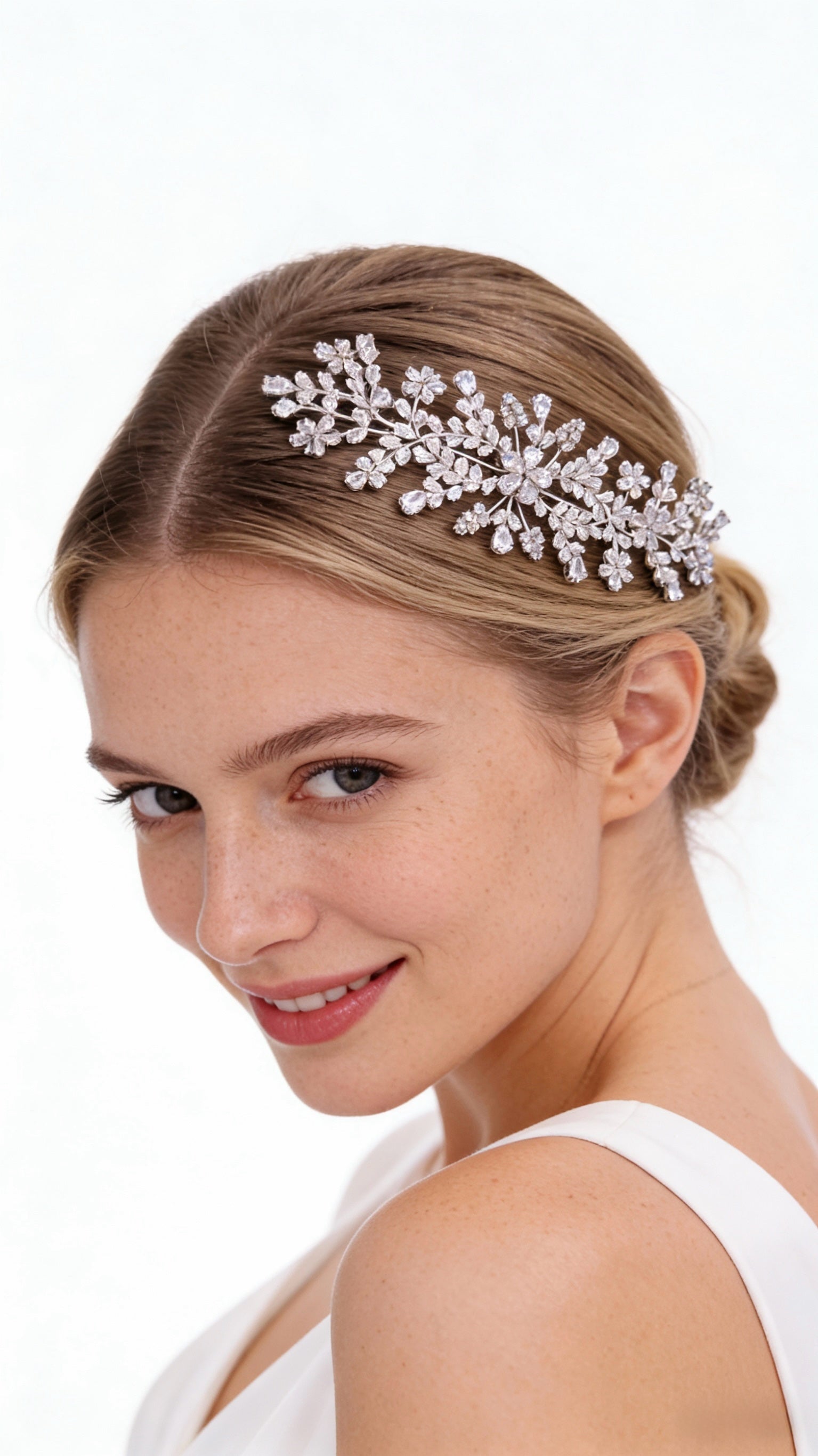 Aurora Floral Vine Bridal Hair Comb - MOGHANT