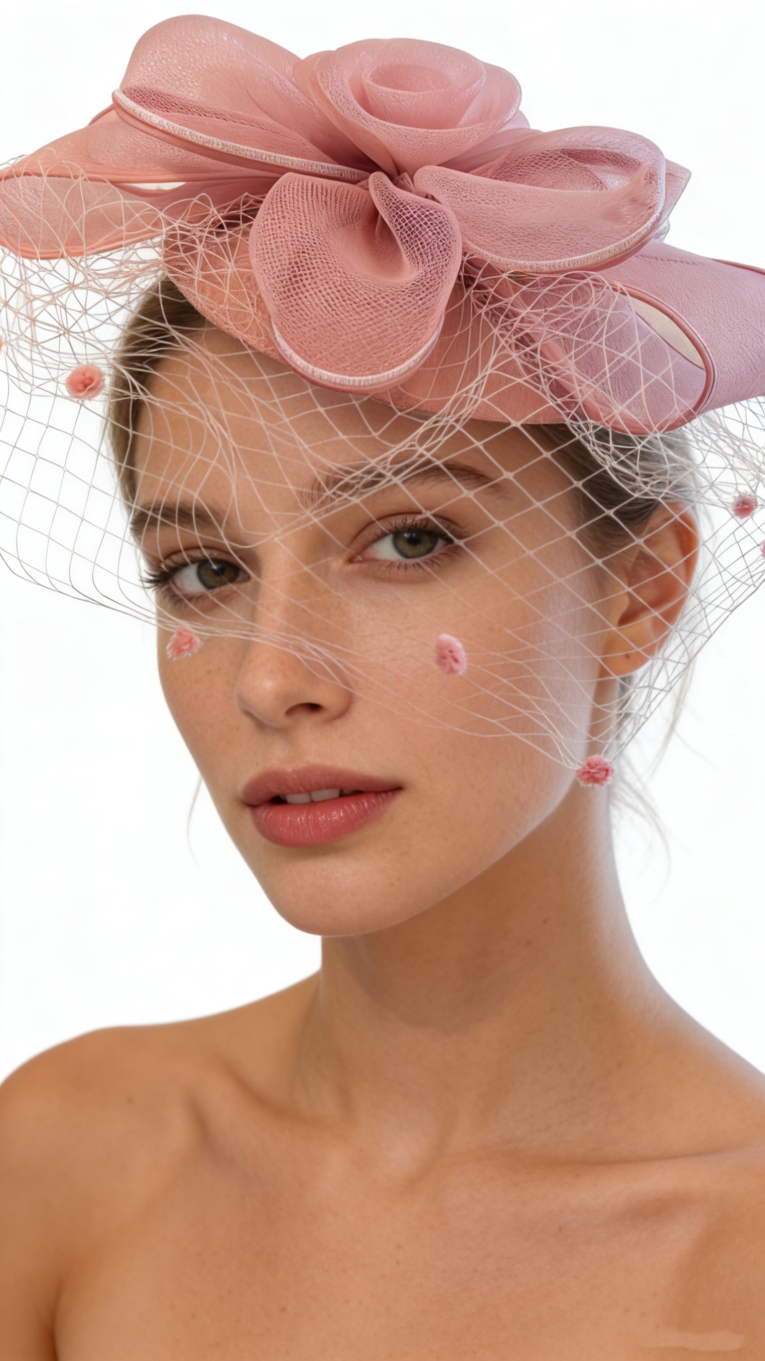 ✅Voile Élégance Floral Fascinator F3028 - MOGHANT