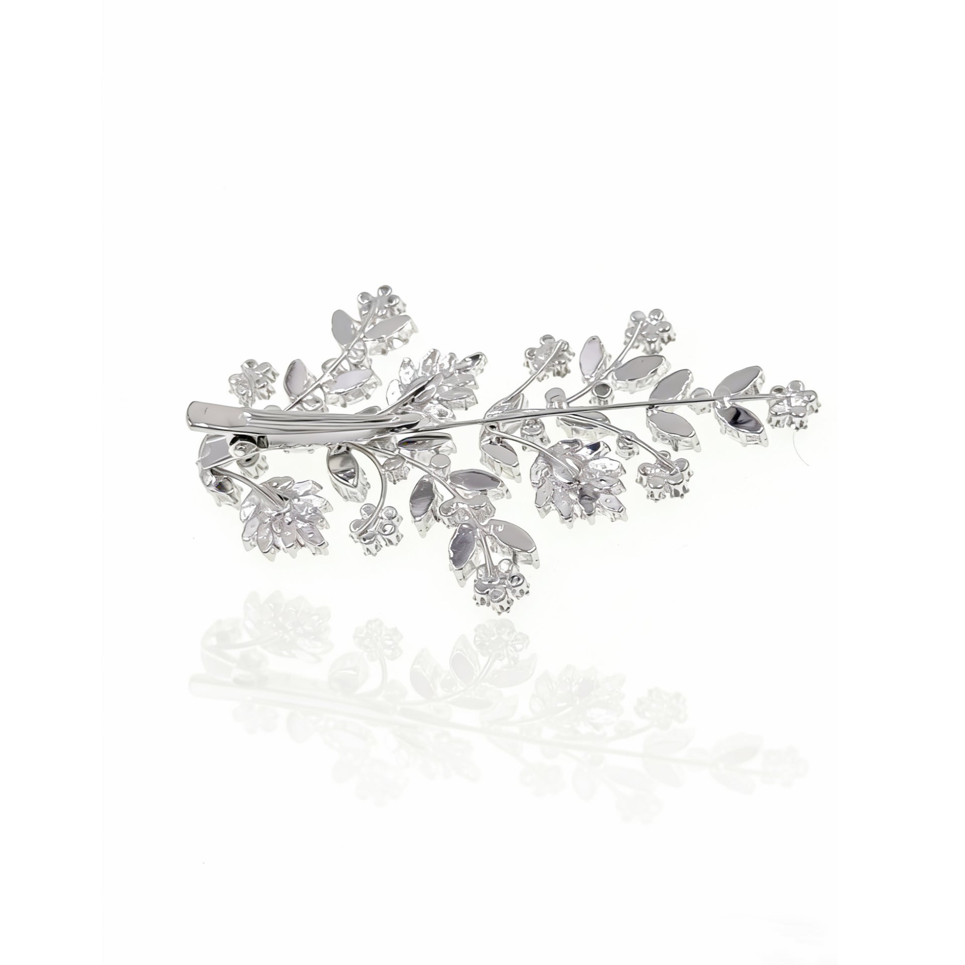 Aurora Laurel Leaf Bridal Hair Clip - MOGHANT