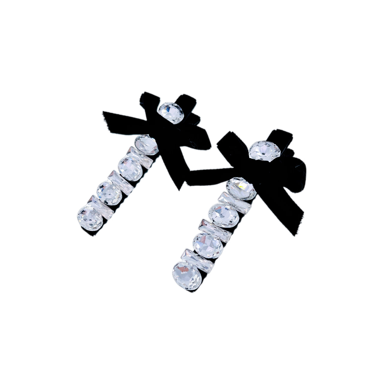 Crystal Harmony Bow · Alligator Clip