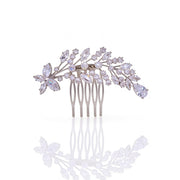 Lumina Butterfly Dewdrop Bridal Hair Comb - MOGHANT