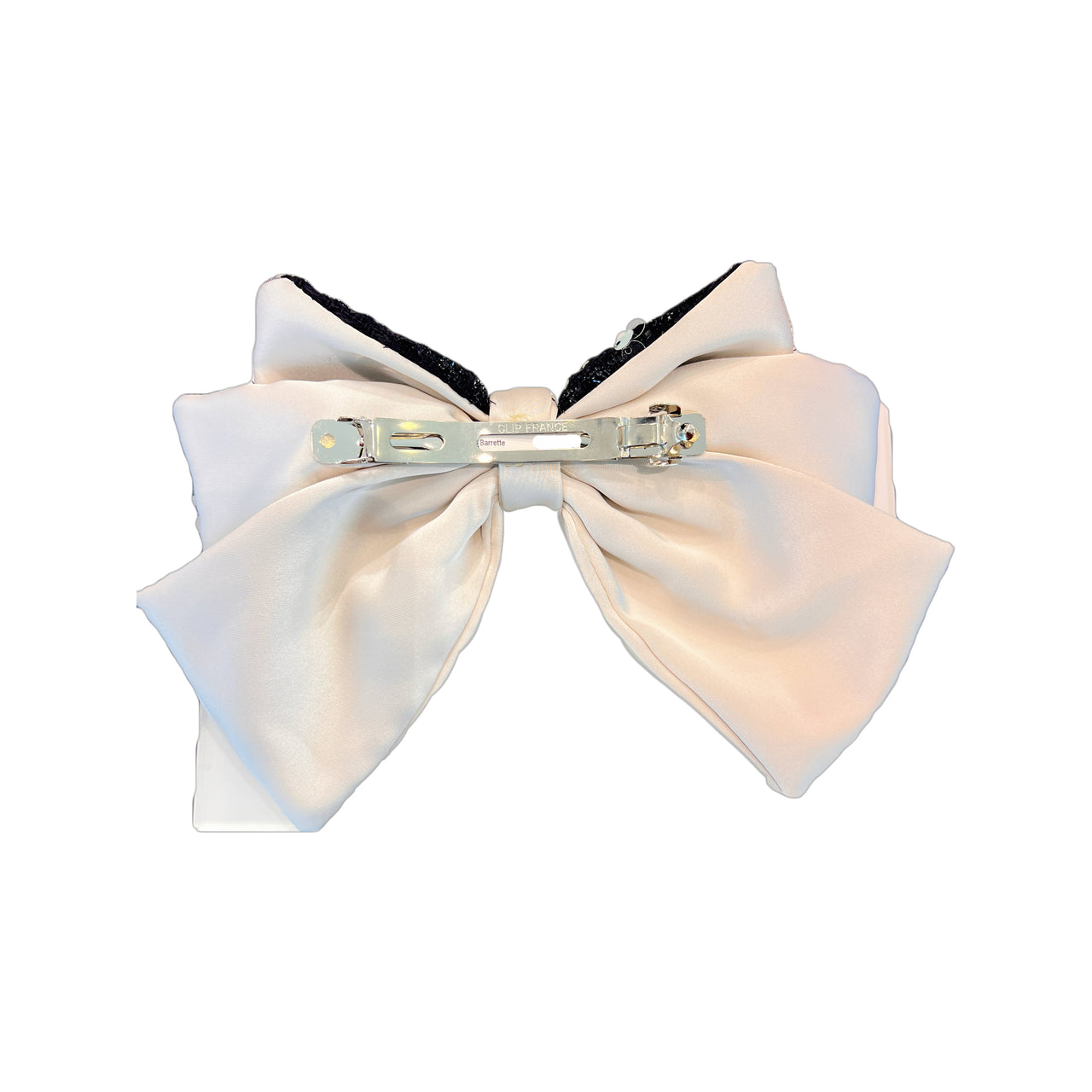 Tweed Bloom Contrast Bow Barrette