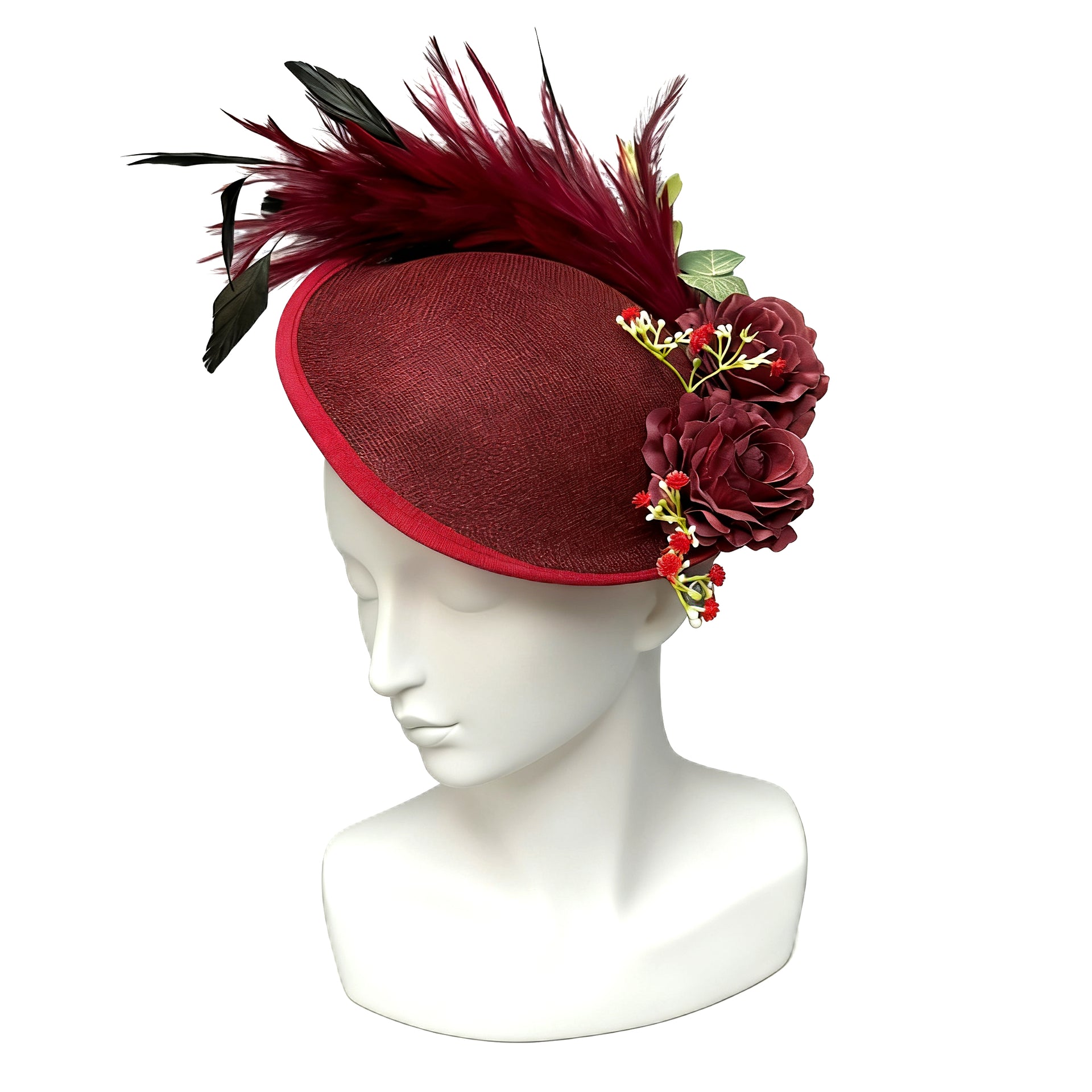Feathered Rose Whisper Fascinator F3010 - MOGHANT