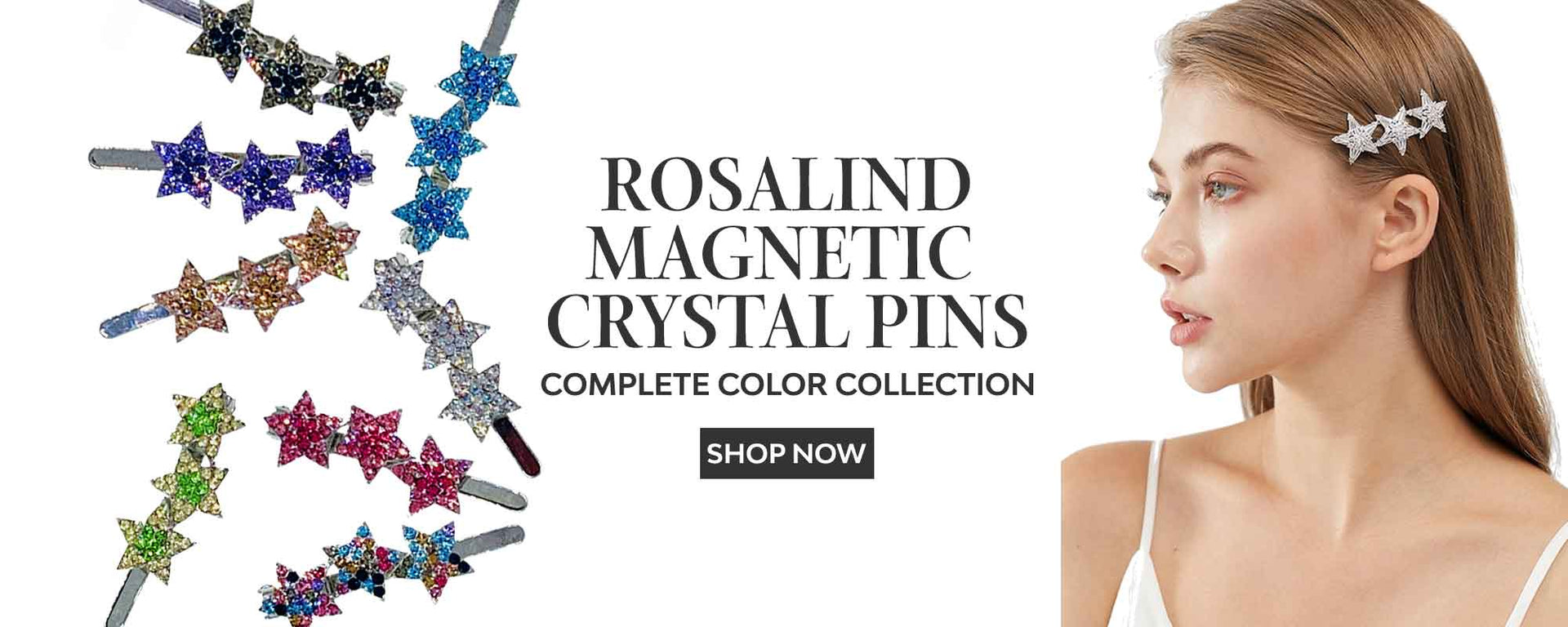 Moghant Rosalind Magnetic Crystal Hair Pins