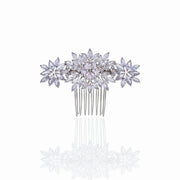 Lumina Ethereal Floral Cascade Bridal Hair Comb - MOGHANT
