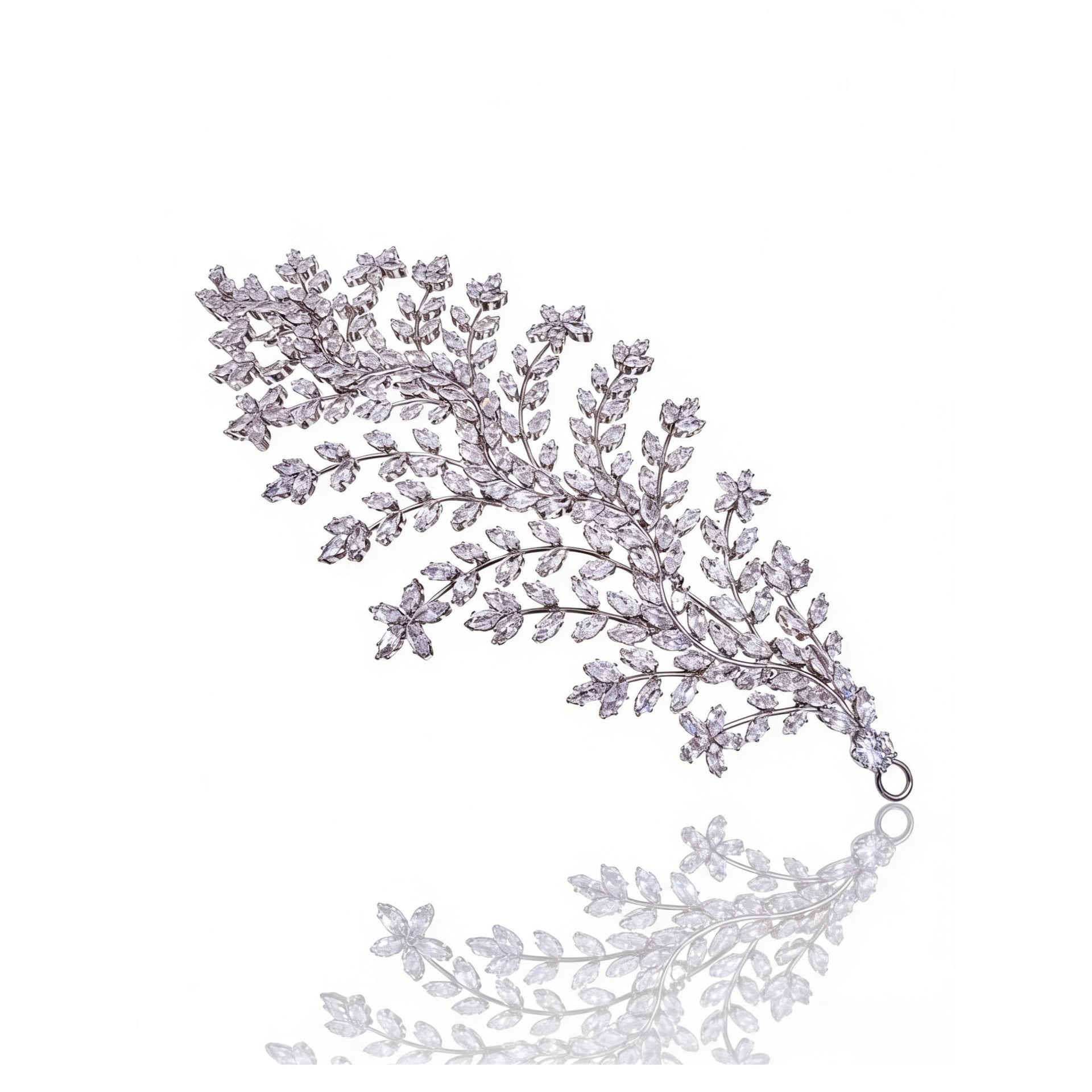 Lumina Opulent Leaf Symphony Bridal Hair Comb - MOGHANT