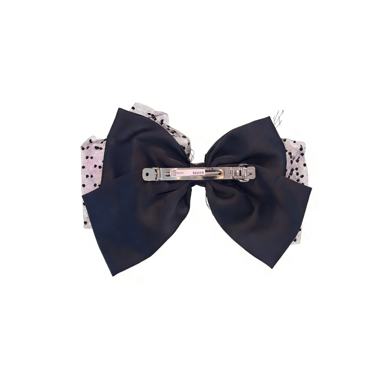 Mystère Gem Tulle-Infused Bow Barrette - MOGHANT