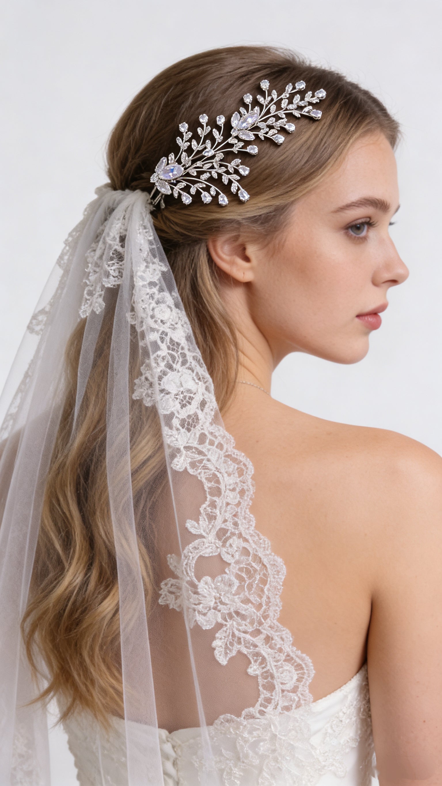 Aurora Whispering Vine Bridal Hair Clip - MOGHANT