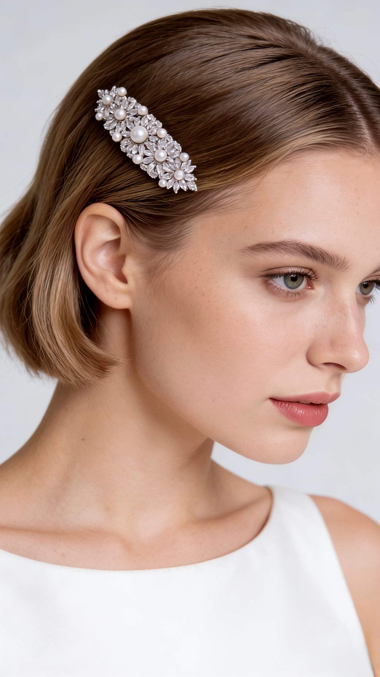 Lumina Opulent Pearl Harmony Bridal Hair Comb