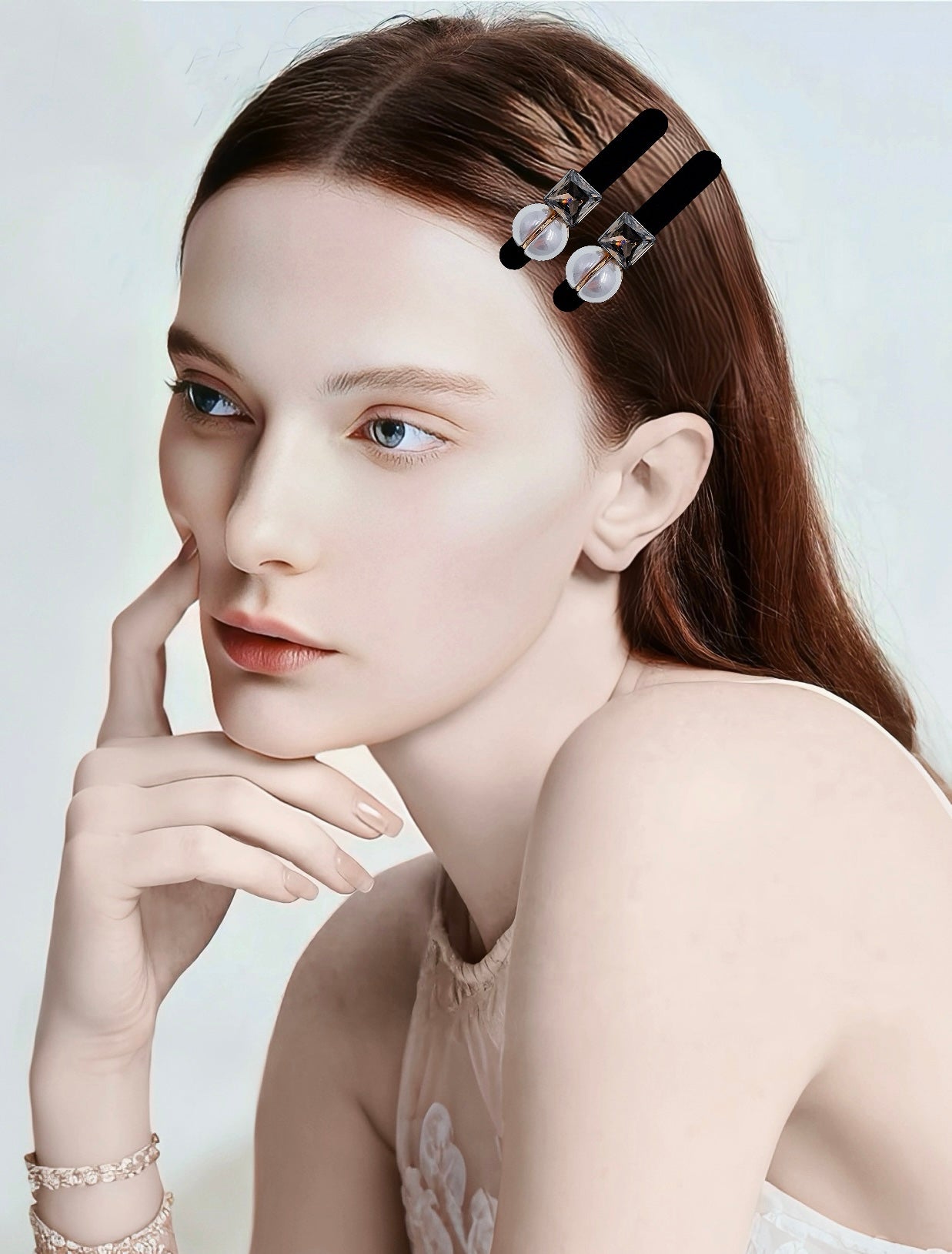 Pearl Prism · Aurora Pearl Crystal Alligator Clip