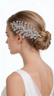 Lumina Opulent Leaf Symphony Bridal Hair Comb - MOGHANT