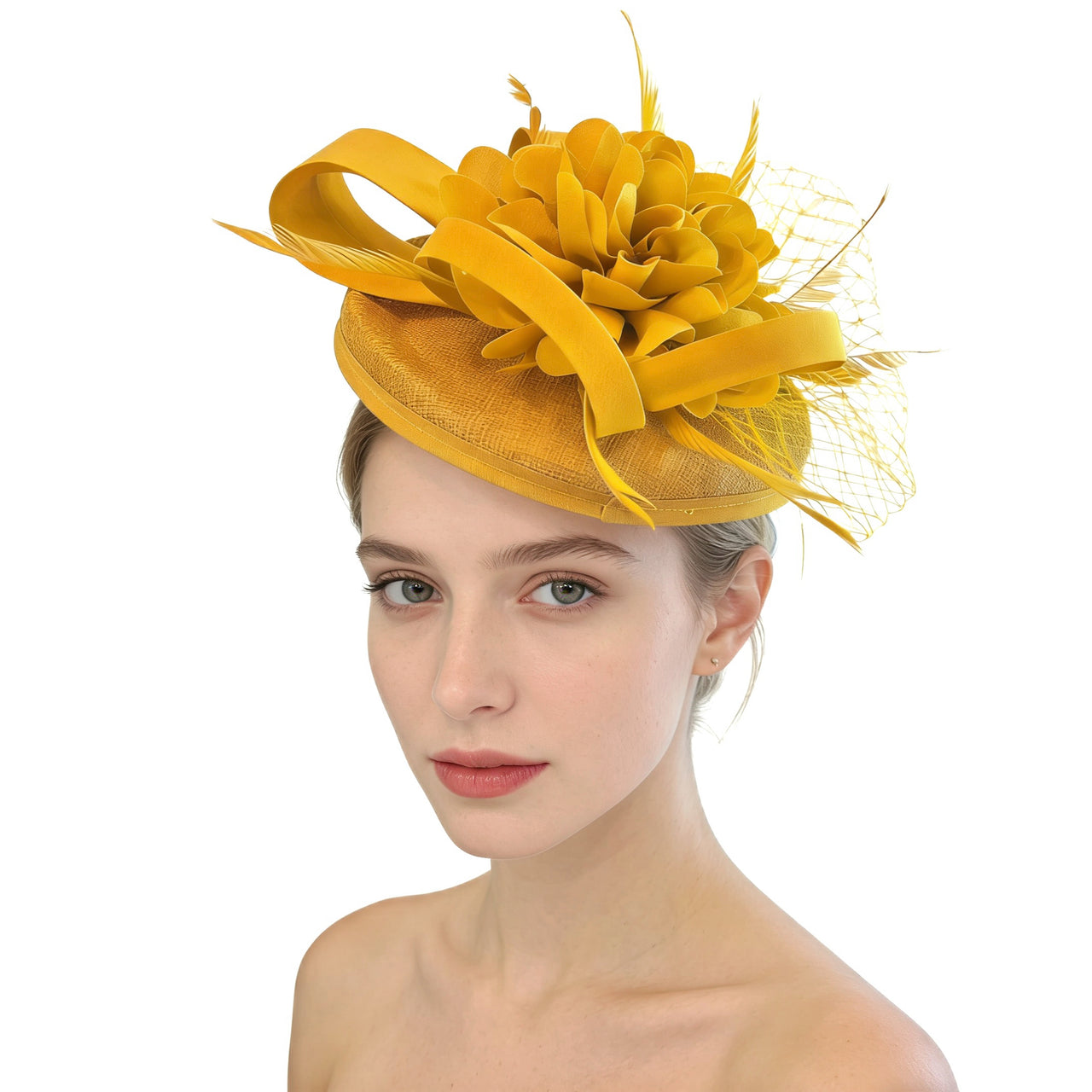 Fleur Élégante Linen Fascinator F3030