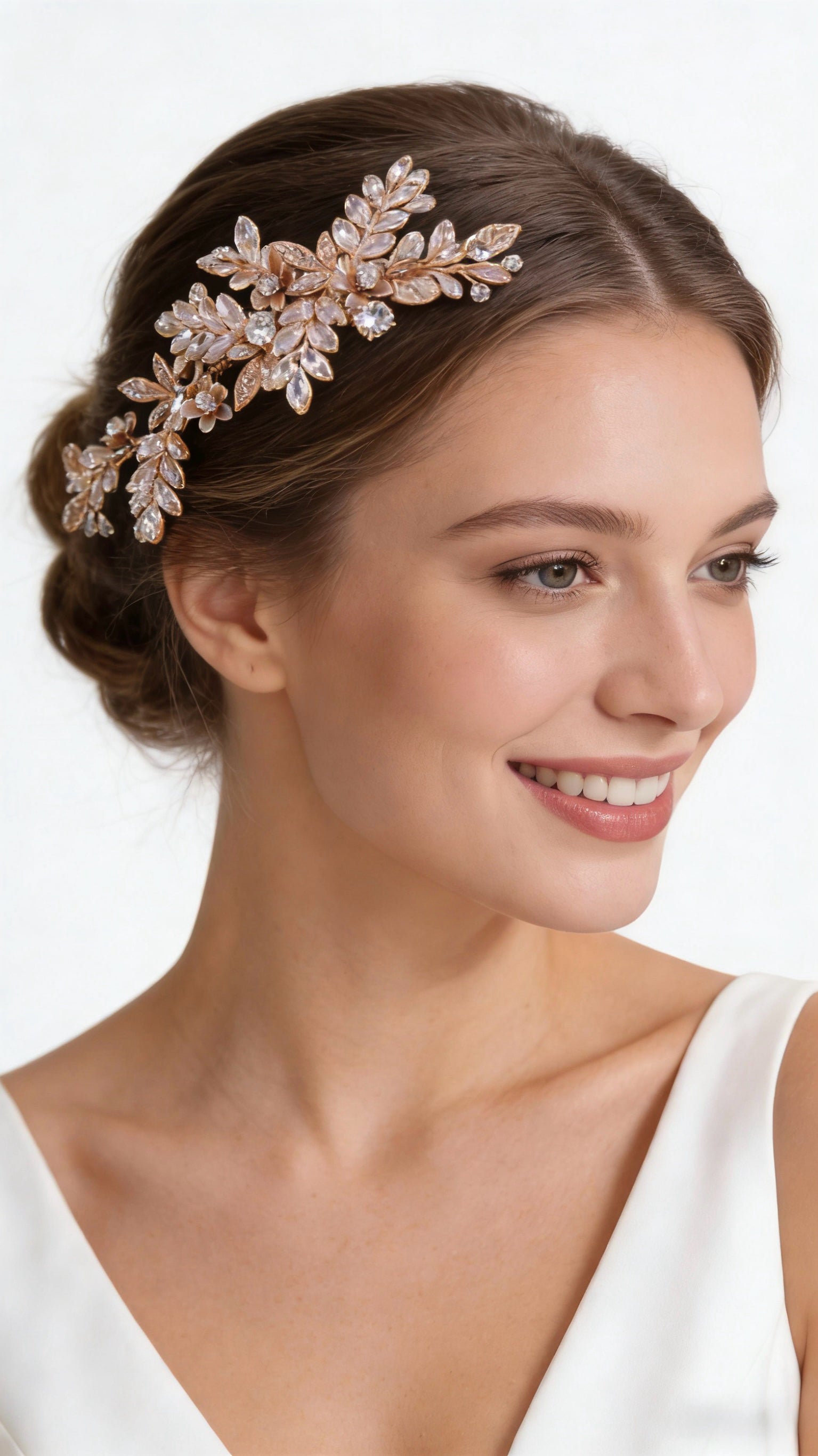 Elysian Handwoven Bloom Bridal Hair Comb - MOGHANT