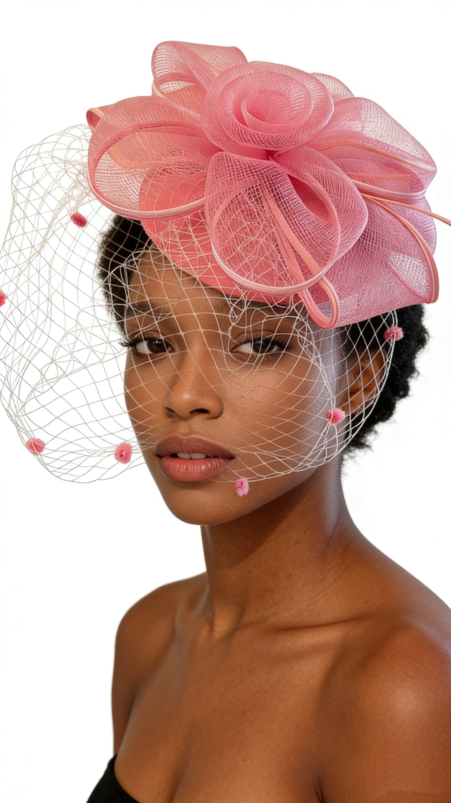 ✅Voile Élégance Floral Fascinator F3028 - MOGHANT
