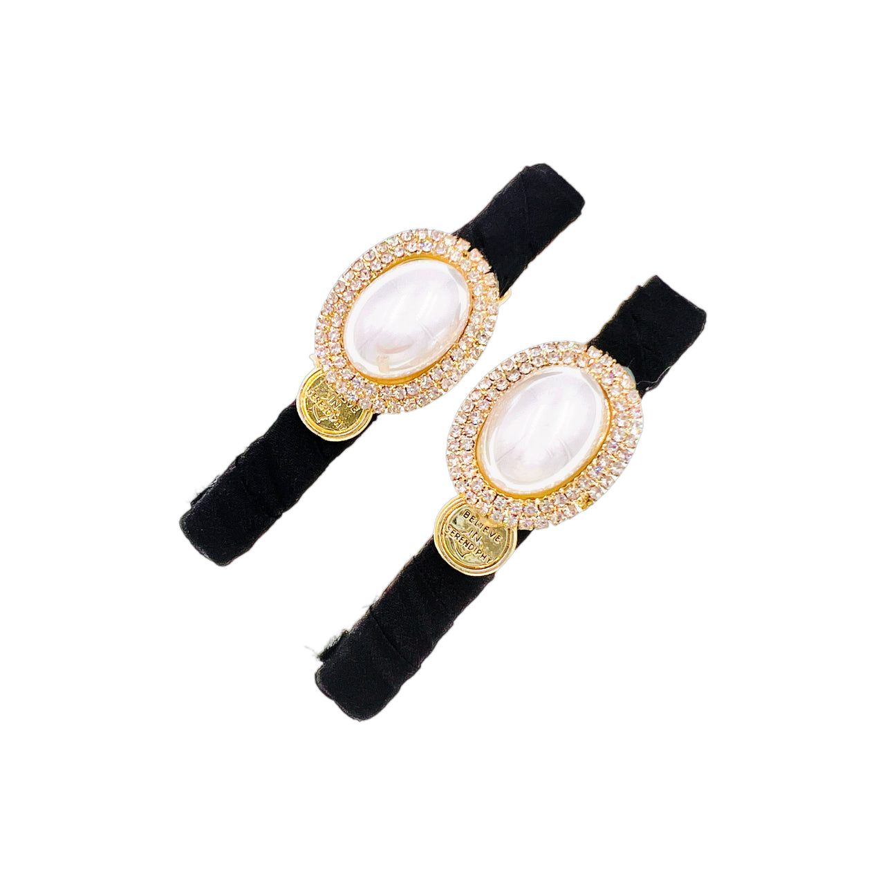 Pearl Prism · Vintage Pearl Crystal Petal Alligator Clip