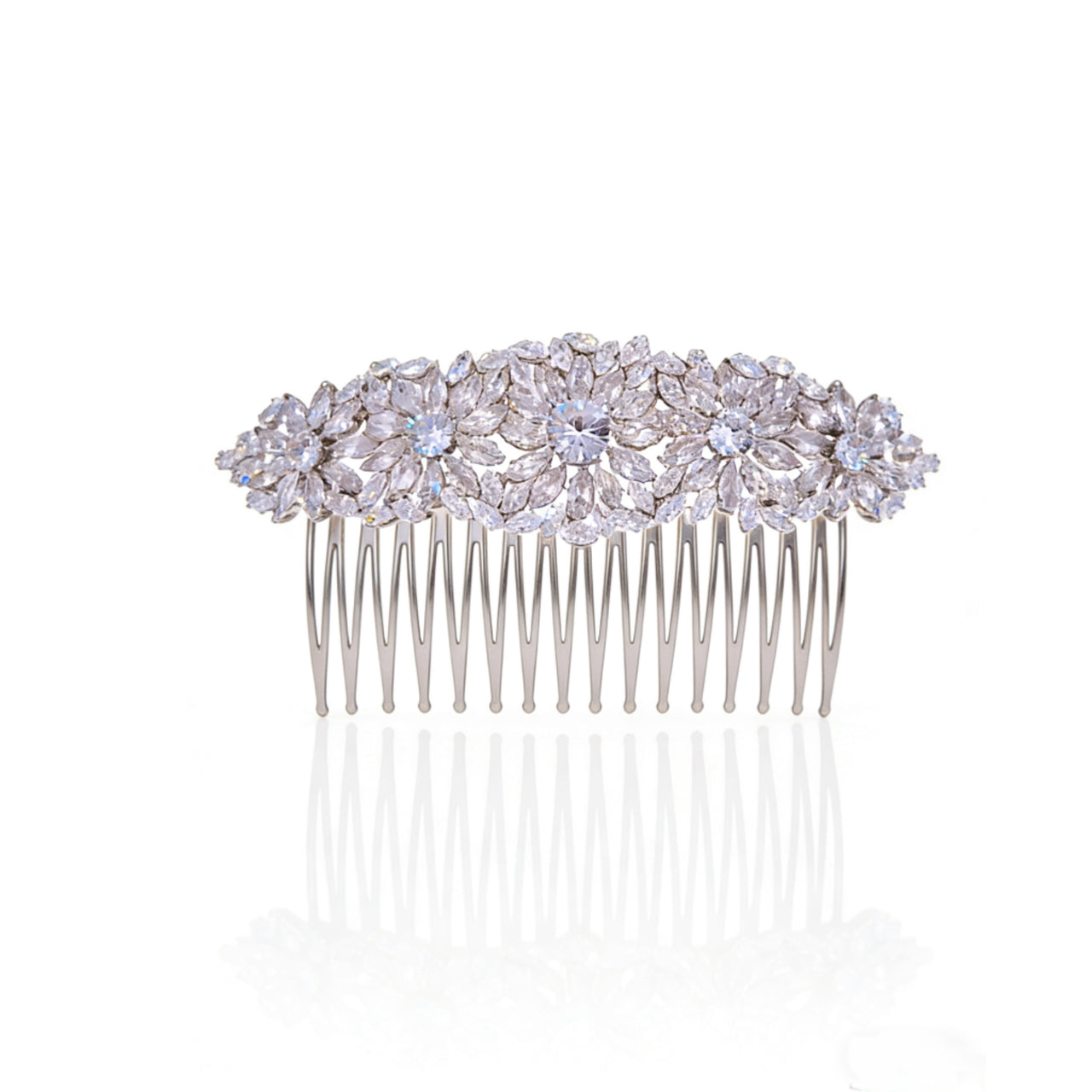 Lumina Ethereal Arc Bloom Bridal Hair Comb