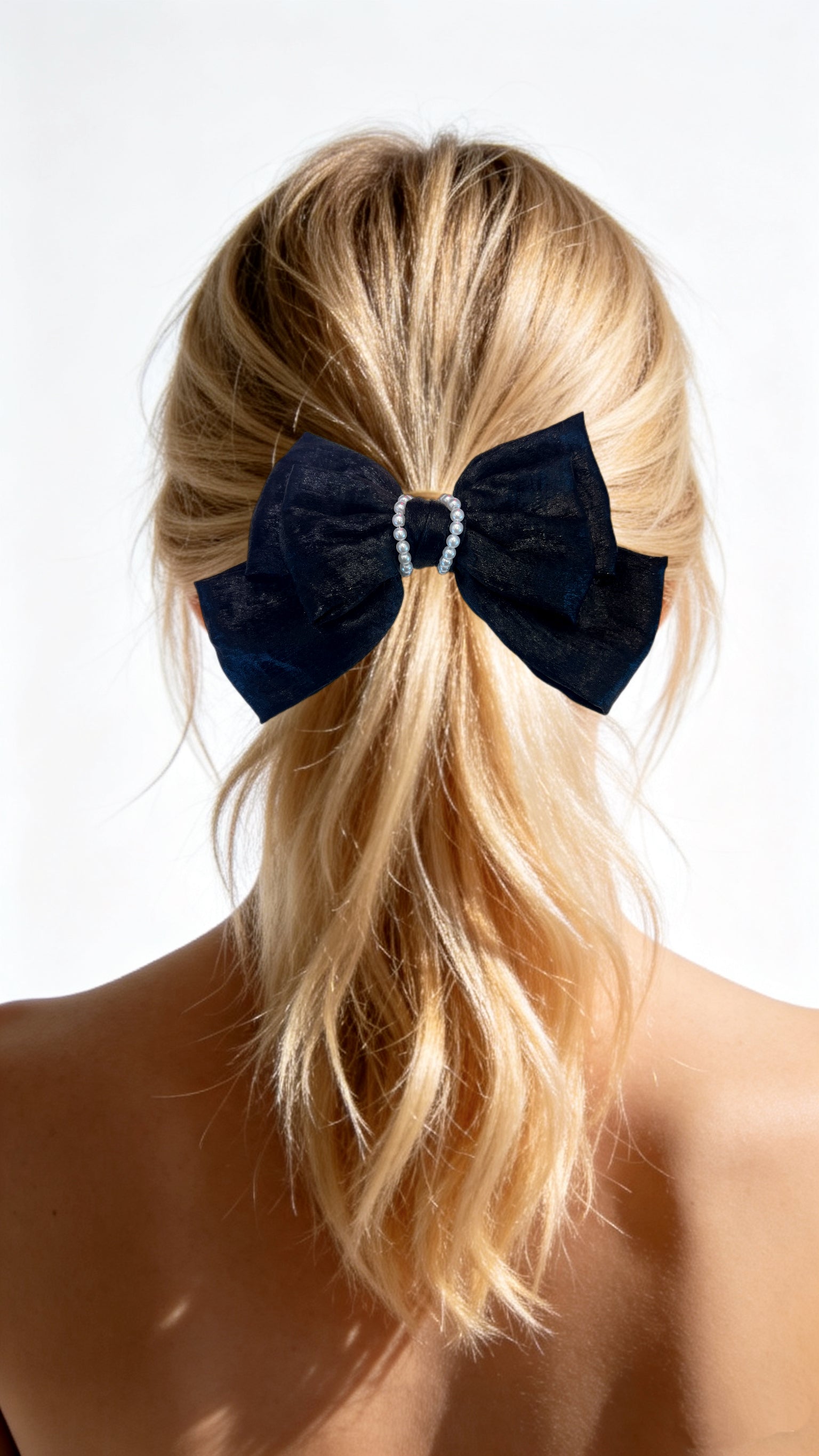 Pure Perla Circle Minimal Bow Barrette - MOGHANT