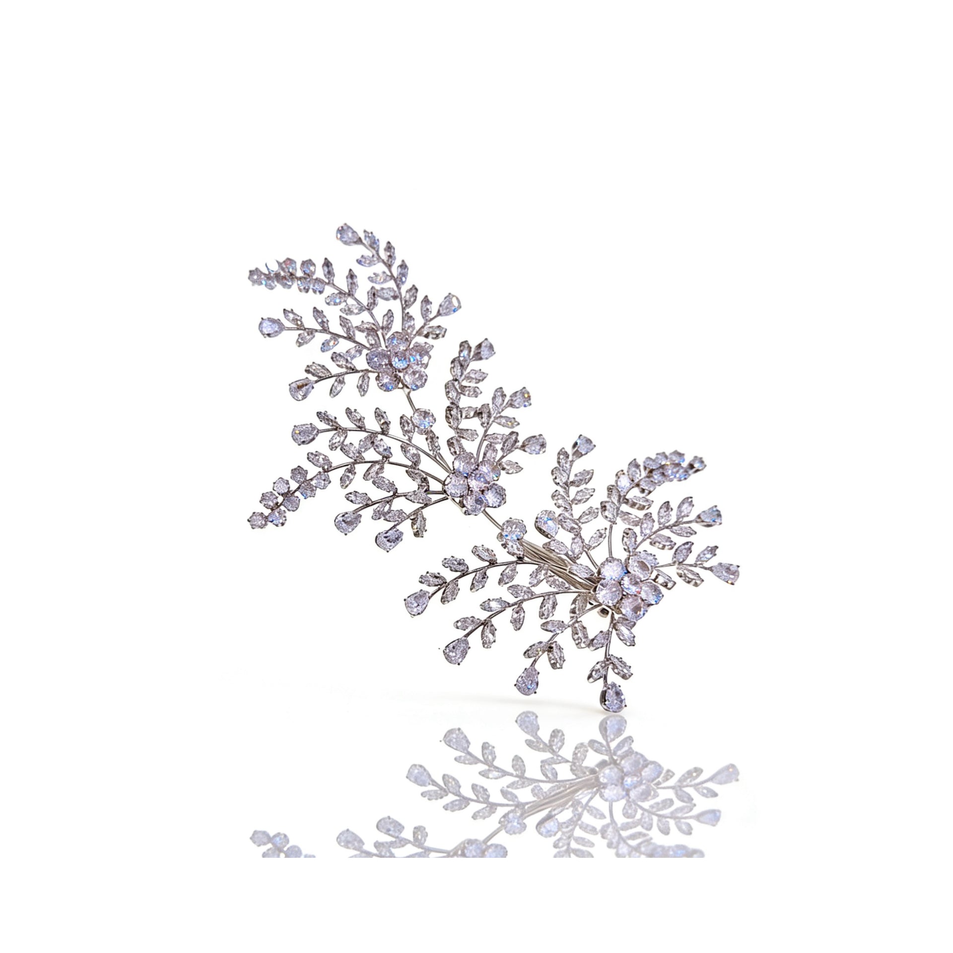 Aurora Royal Garden Bridal Hair Clip - MOGHANT