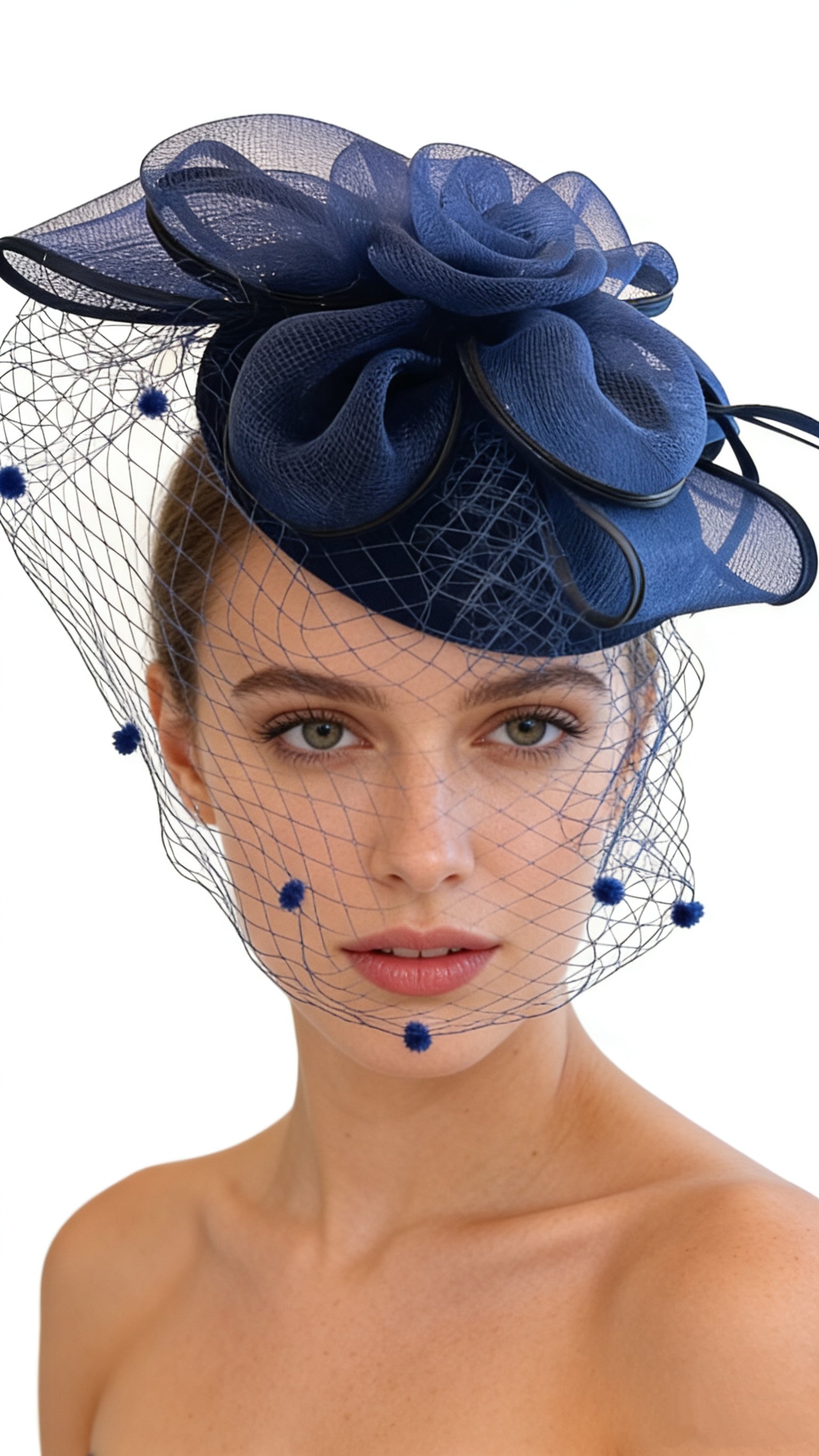 ✅Voile Élégance Floral Fascinator F3028 - MOGHANT