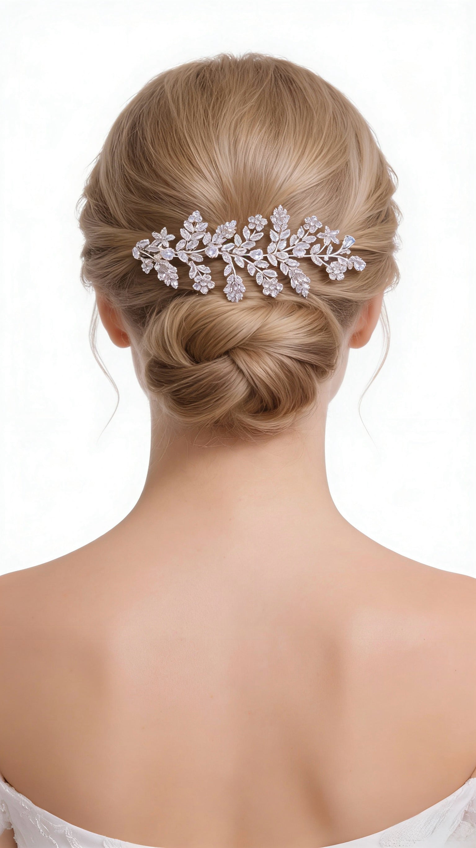 Lumina Grand Foliage Bridal Hair Comb - MOGHANT