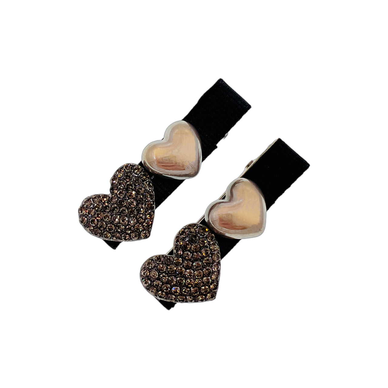 Pearl Prism · Opaline Pearl Crystal Heart Alligator Clip