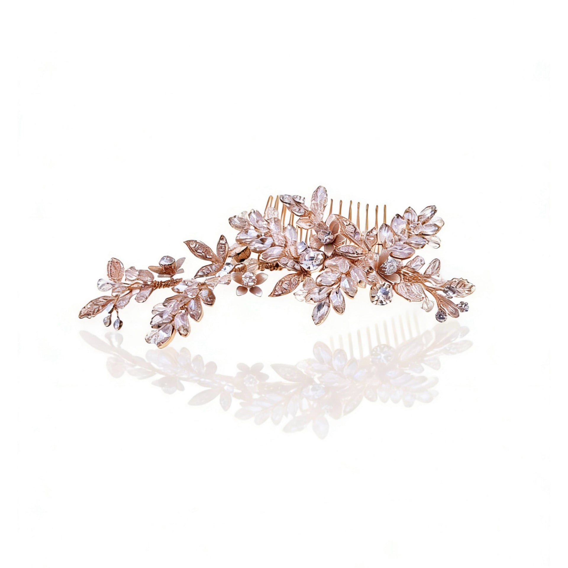 Elysian Handwoven Bloom Bridal Hair Comb - MOGHANT