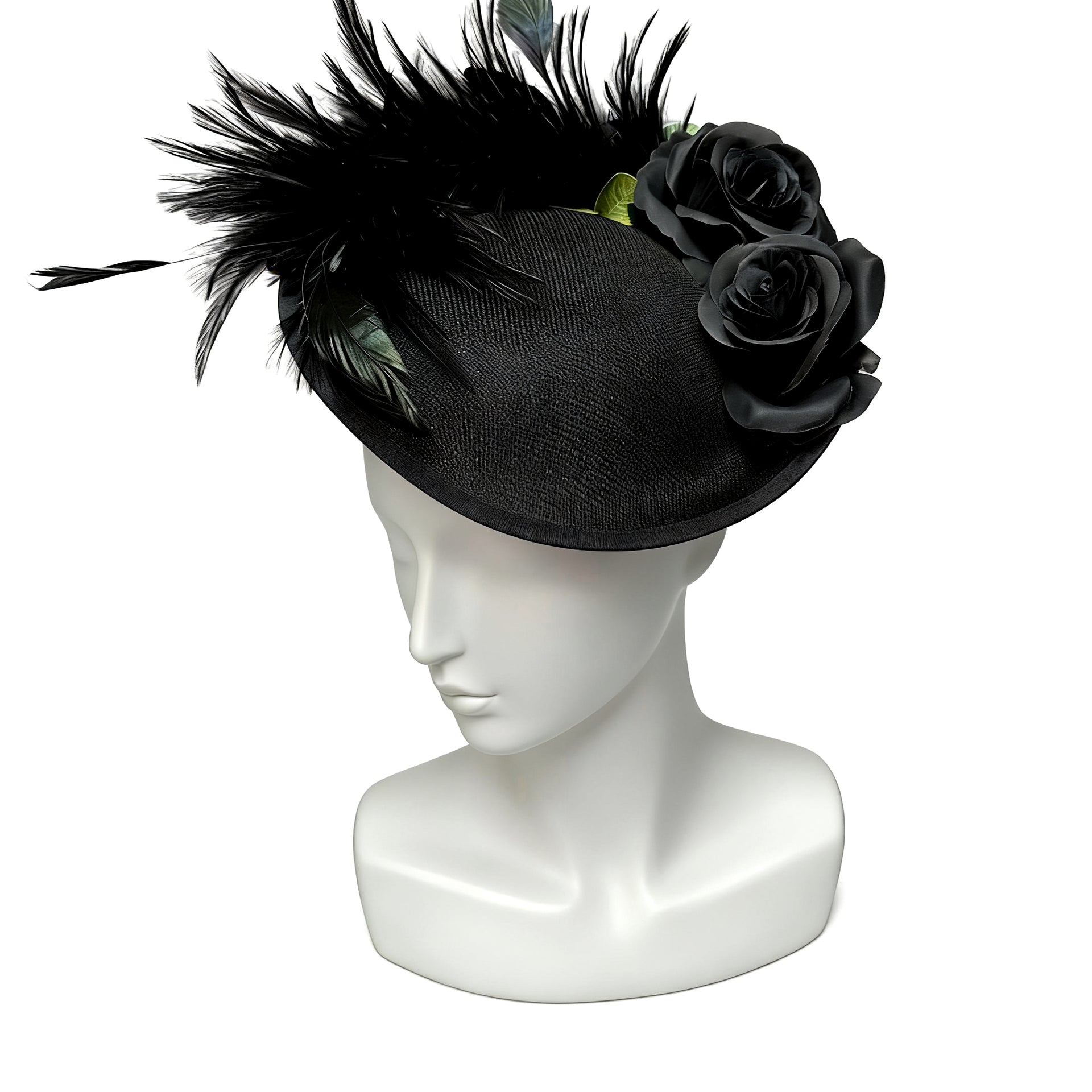 Feathered Rose Whisper Fascinator F3010 - MOGHANT