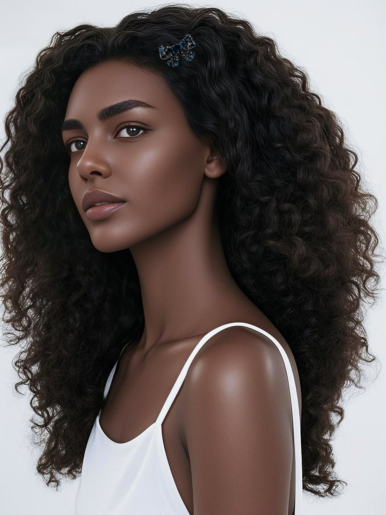 Crystal Bow Gleam · Alligator Clip