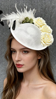 Feathered Rose Whisper Fascinator F3010 - MOGHANT
