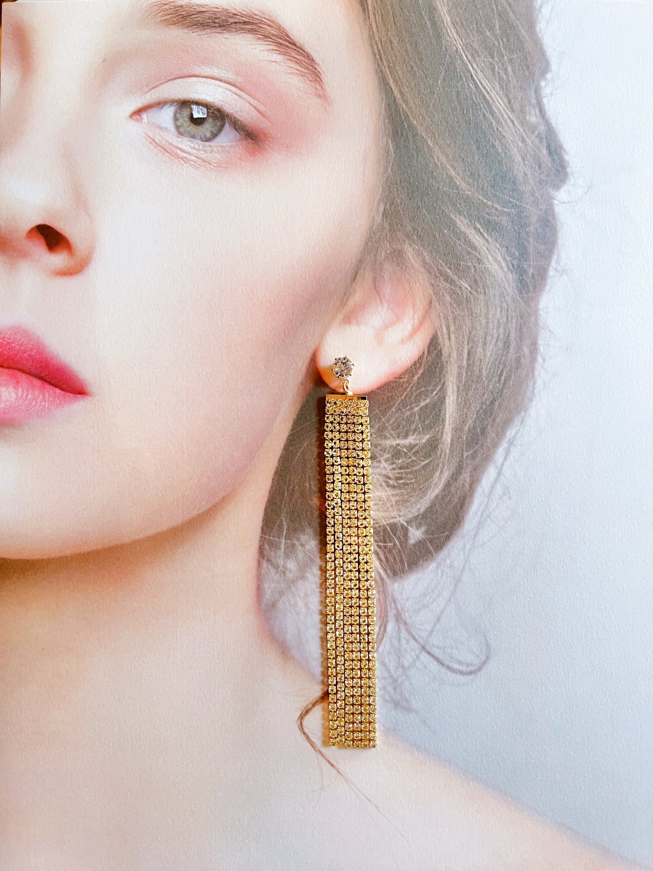Chute d’Or · Golden Cascade Earrings