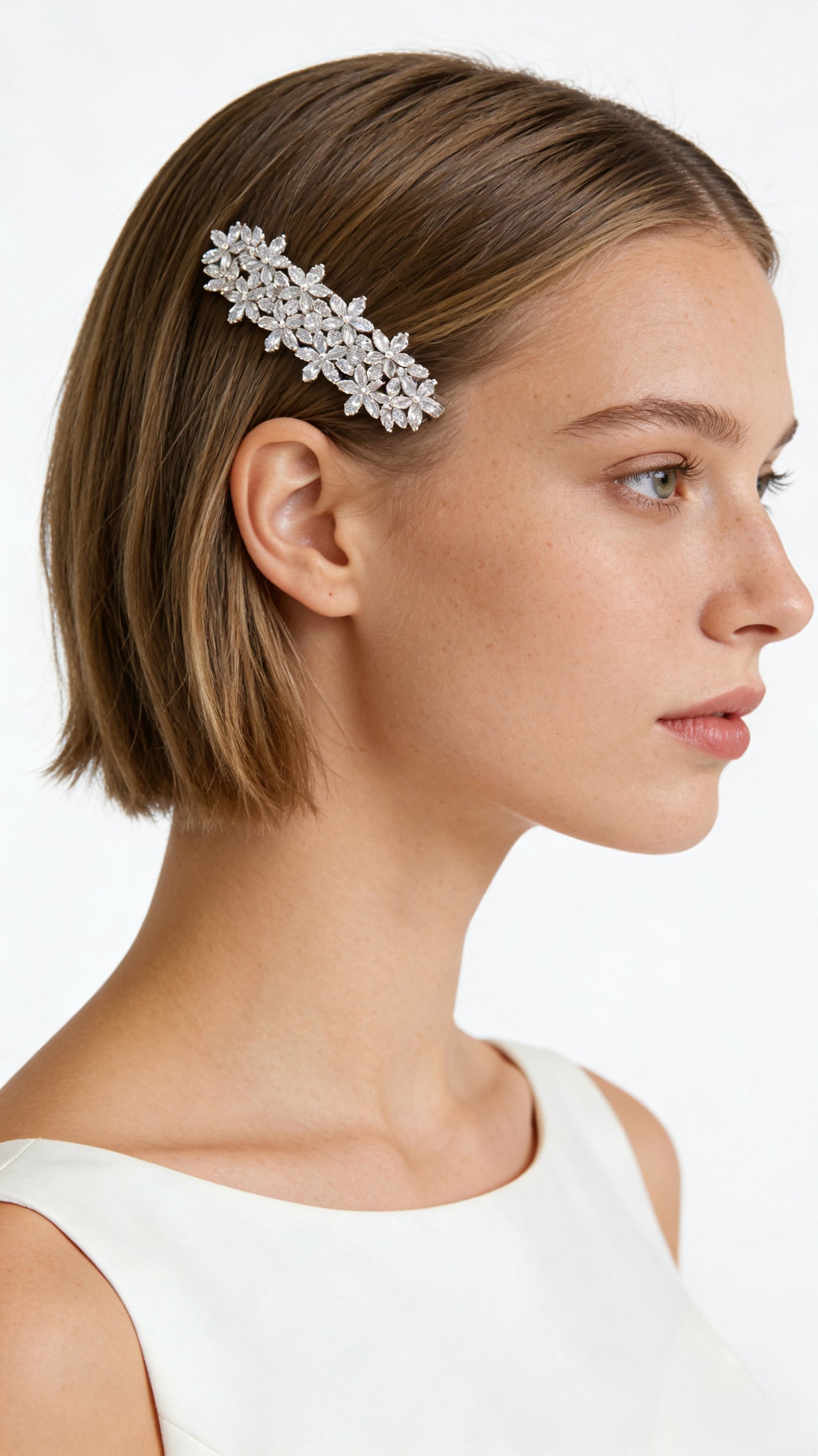 Lumina Celestial Floral Whisper Bridal Hair Comb