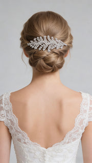 Lumina Opulent Leaf Symphony Bridal Hair Comb - MOGHANT