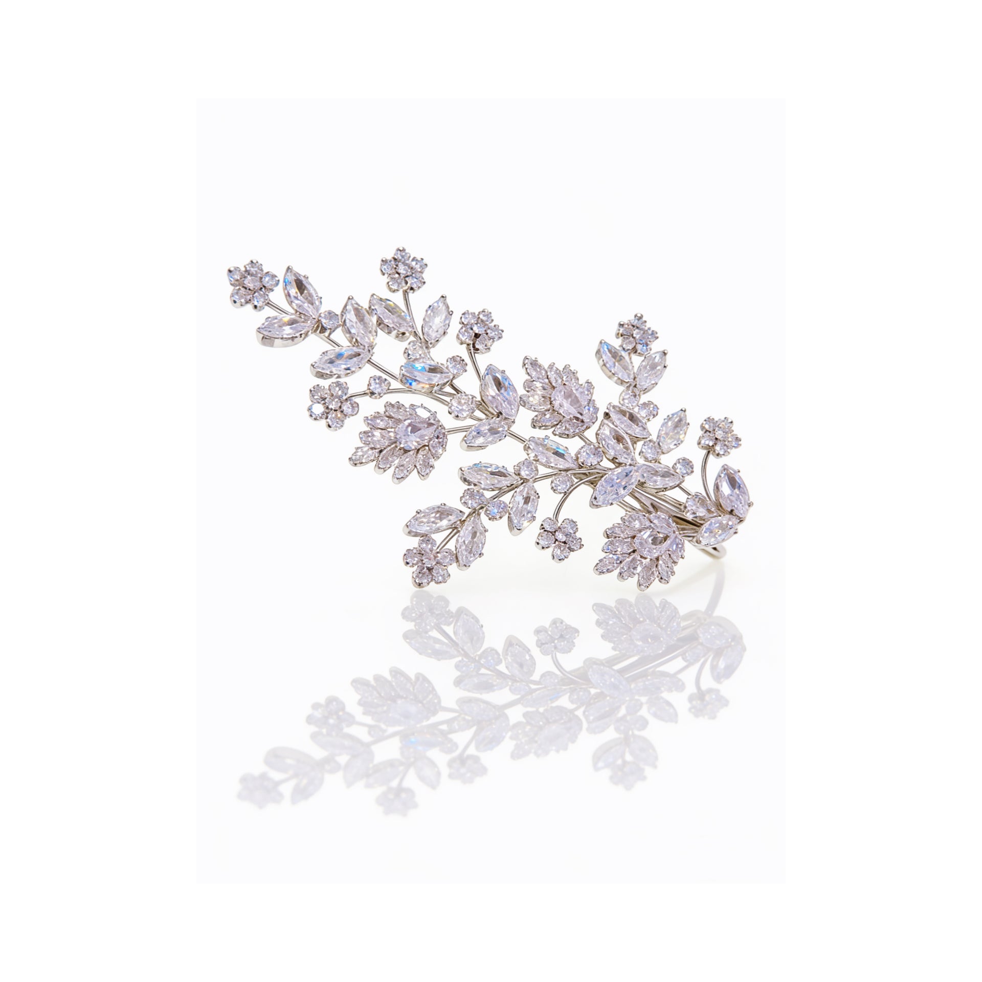Aurora Laurel Leaf Bridal Hair Clip - MOGHANT