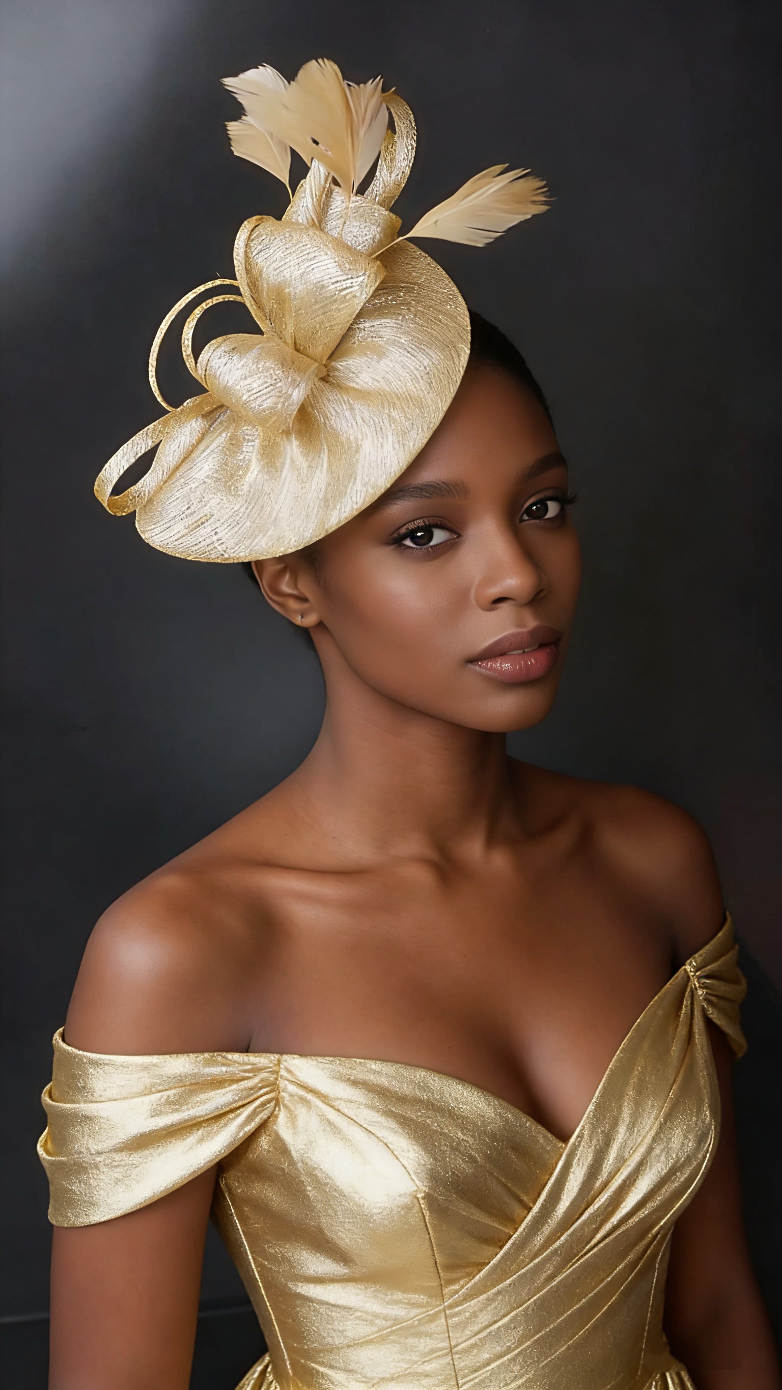 Abacá Bow & Plume Fascinator F3008 - MOGHANT